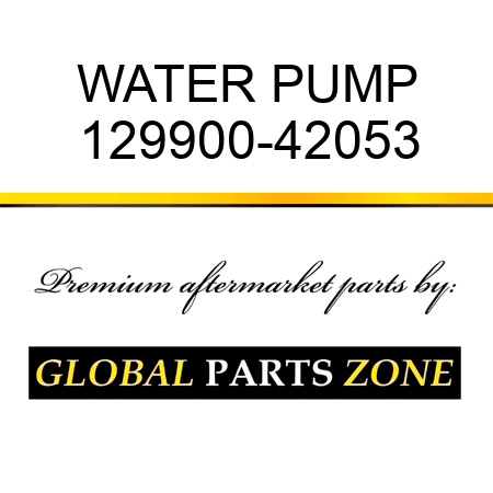 WATER PUMP 129900-42053
