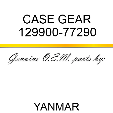 CASE, GEAR 129900-77290