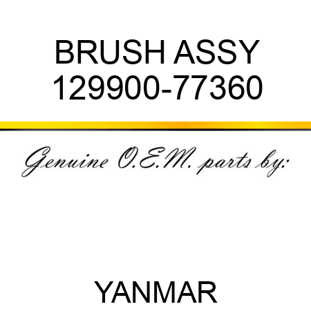 BRUSH ASSY 129900-77360