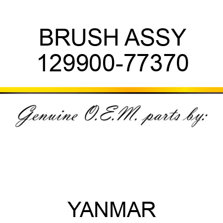 BRUSH ASSY 129900-77370