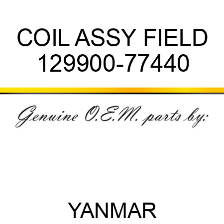 COIL ASSY, FIELD 129900-77440