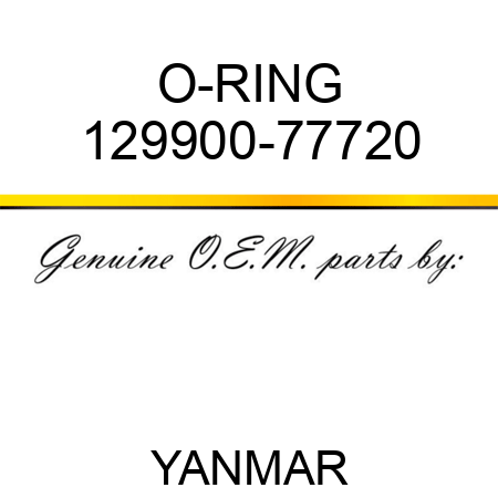 O-RING 129900-77720