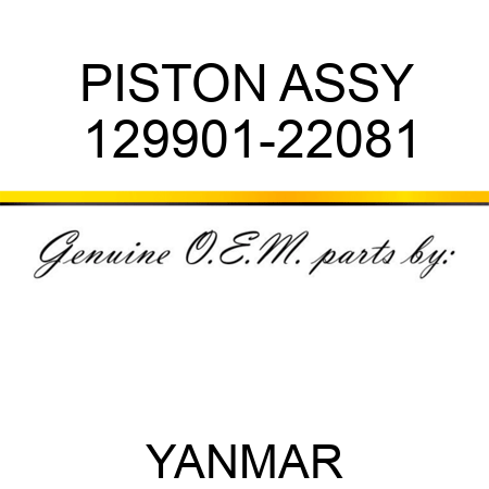 PISTON ASSY 129901-22081