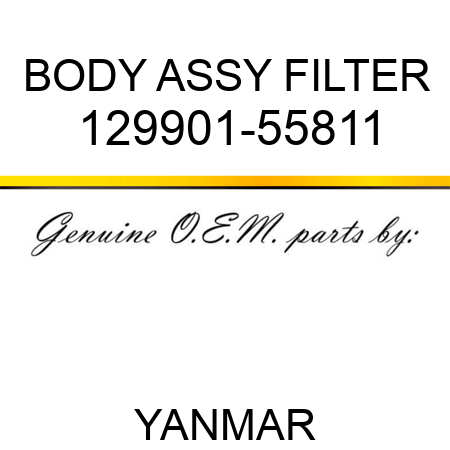 BODY ASSY, FILTER 129901-55811
