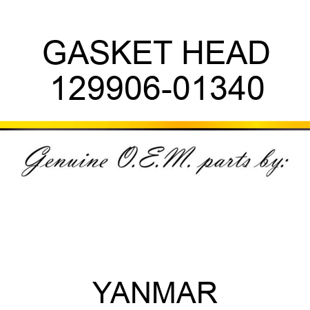 GASKET, HEAD 129906-01340