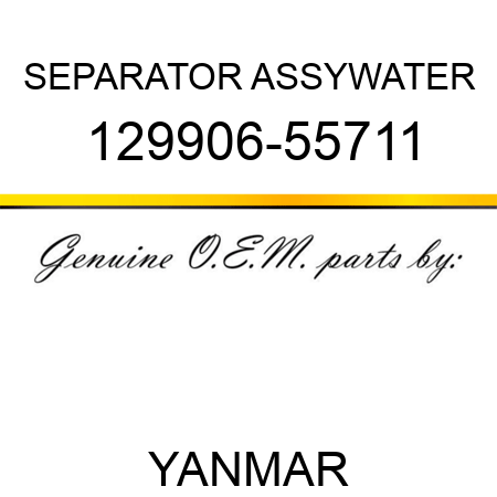 SEPARATOR ASSY,WATER 129906-55711