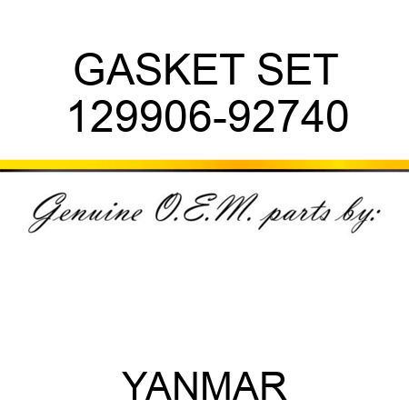 GASKET SET 129906-92740