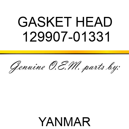 GASKET, HEAD 129907-01331