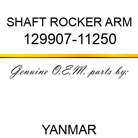 SHAFT, ROCKER ARM 129907-11250