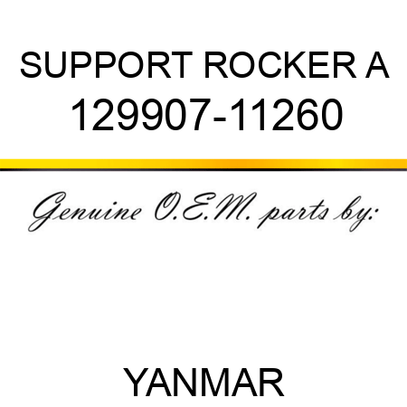 SUPPORT, ROCKER A 129907-11260