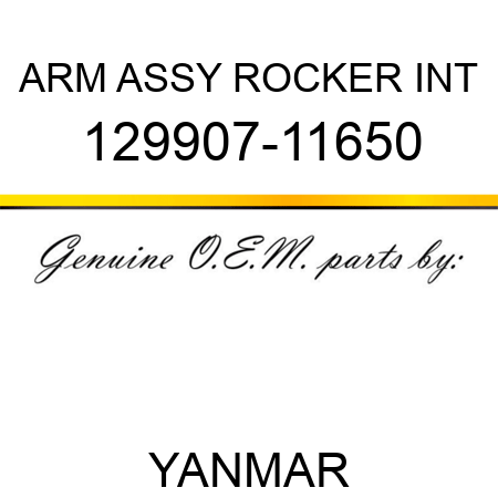 ARM ASSY, ROCKER INT 129907-11650