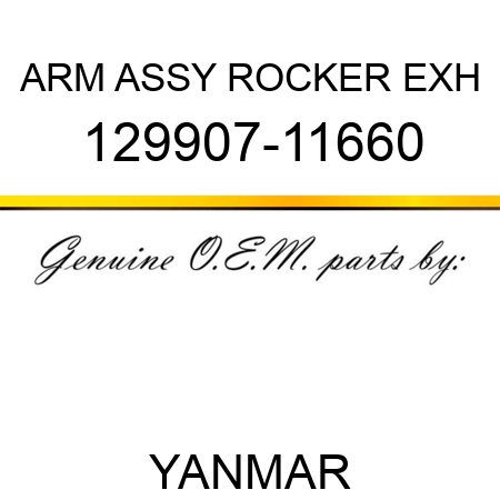 ARM ASSY, ROCKER EXH 129907-11660