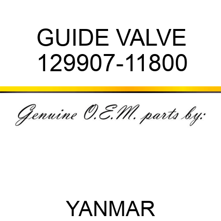 GUIDE, VALVE 129907-11800