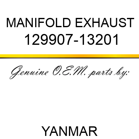 MANIFOLD, EXHAUST 129907-13201