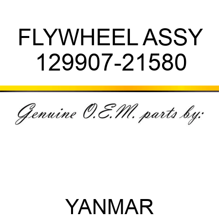 FLYWHEEL ASSY 129907-21580