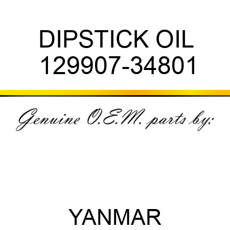 DIPSTICK, OIL 129907-34801