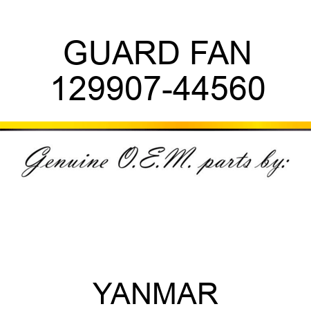 GUARD, FAN 129907-44560