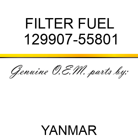 FILTER, FUEL 129907-55801