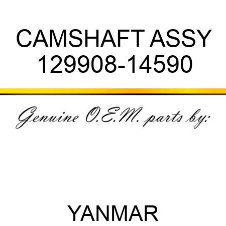 CAMSHAFT ASSY 129908-14590