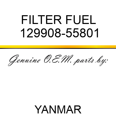 FILTER, FUEL 129908-55801