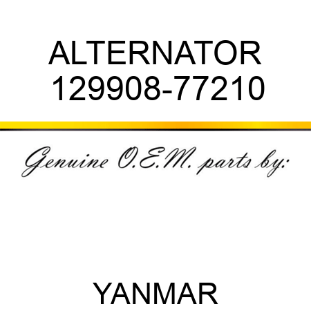 ALTERNATOR 129908-77210