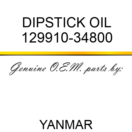 DIPSTICK, OIL 129910-34800