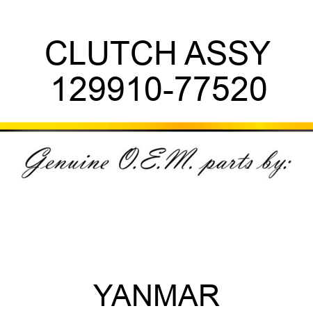CLUTCH ASSY 129910-77520