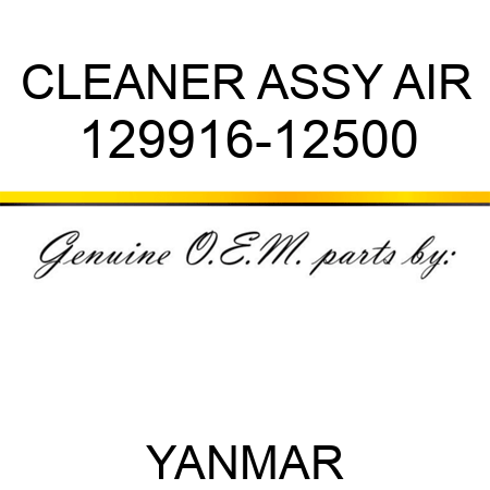 CLEANER ASSY, AIR 129916-12500