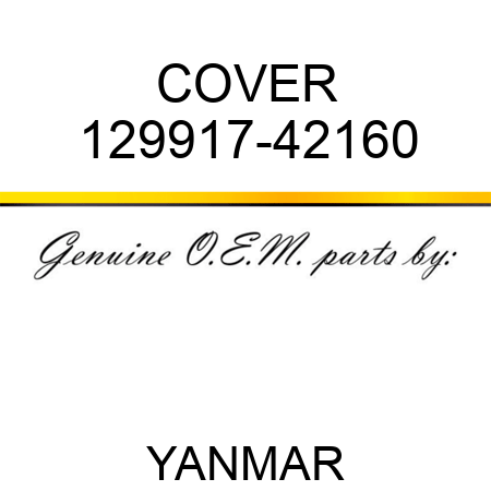 COVER 129917-42160