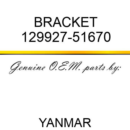 BRACKET 129927-51670