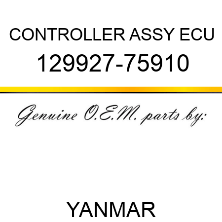 CONTROLLER ASSY, ECU 129927-75910