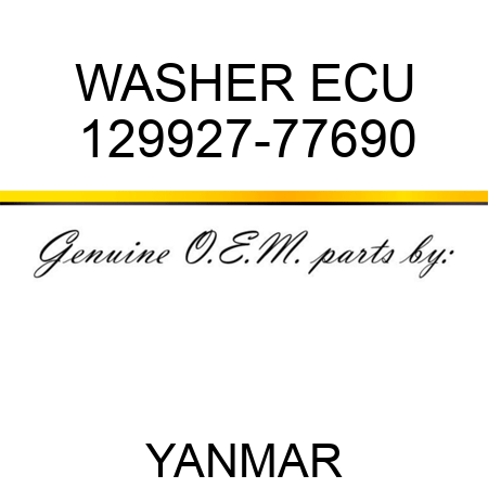 WASHER, ECU 129927-77690