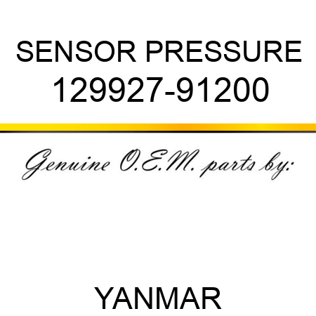 SENSOR, PRESSURE 129927-91200