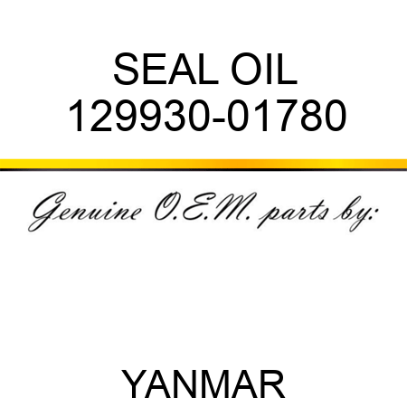 SEAL, OIL 129930-01780