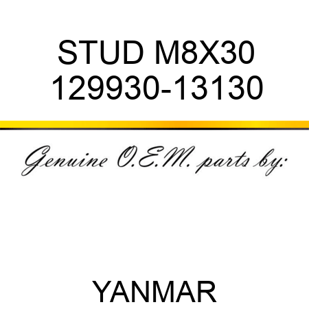 STUD, M8X30 129930-13130