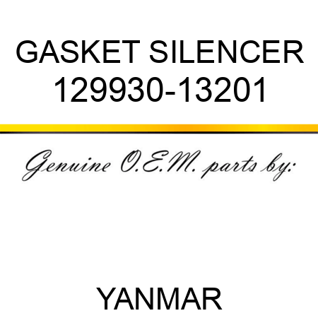 GASKET, SILENCER 129930-13201