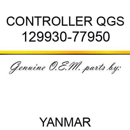 CONTROLLER, QGS 129930-77950