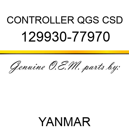 CONTROLLER, QGS CSD 129930-77970