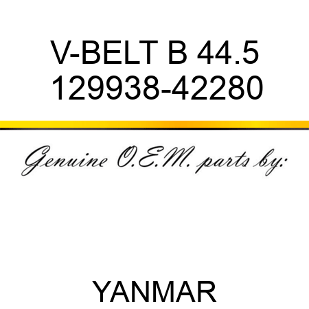 V-BELT, B 44.5 129938-42280