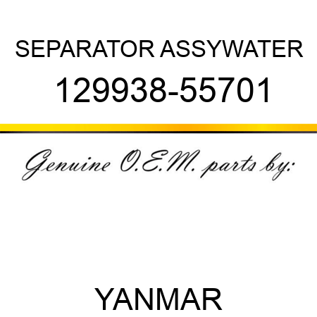 SEPARATOR ASSY,WATER 129938-55701
