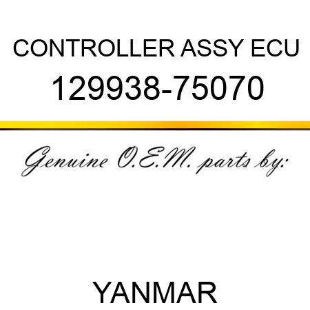 CONTROLLER ASSY, ECU 129938-75070