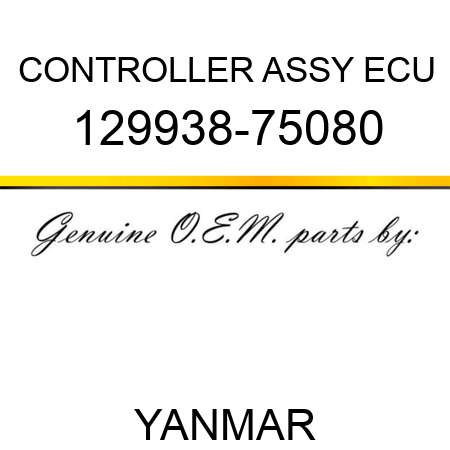 CONTROLLER ASSY, ECU 129938-75080