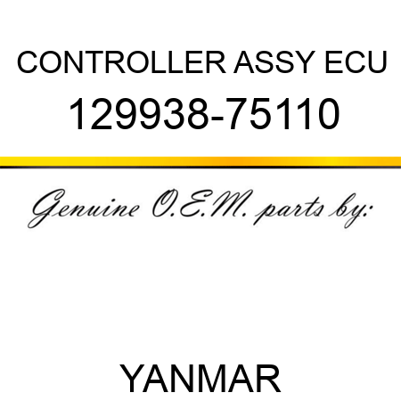 CONTROLLER ASSY, ECU 129938-75110