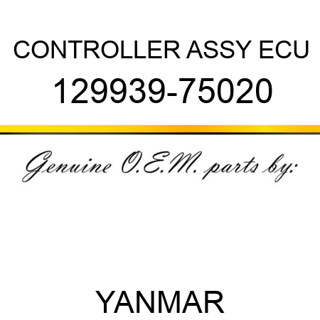 CONTROLLER ASSY, ECU 129939-75020
