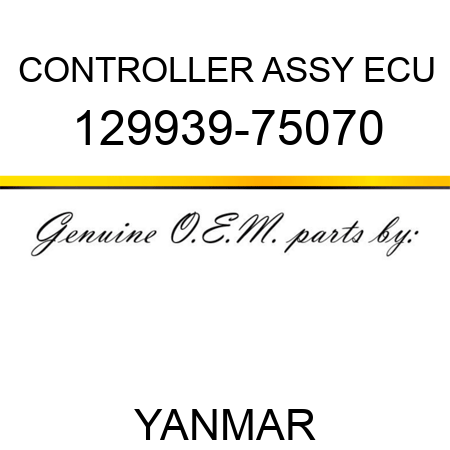 CONTROLLER ASSY, ECU 129939-75070