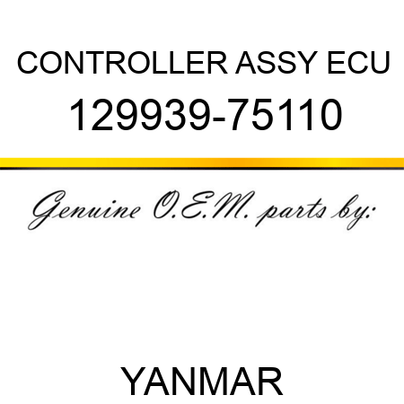 CONTROLLER ASSY, ECU 129939-75110