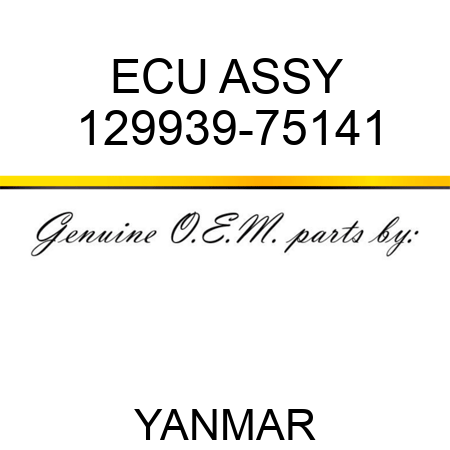 ECU ASSY 129939-75141