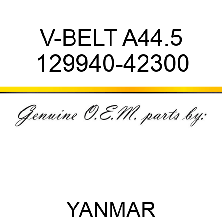 V-BELT, A44.5 129940-42300
