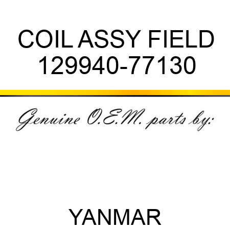 COIL ASSY, FIELD 129940-77130