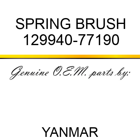 SPRING, BRUSH 129940-77190